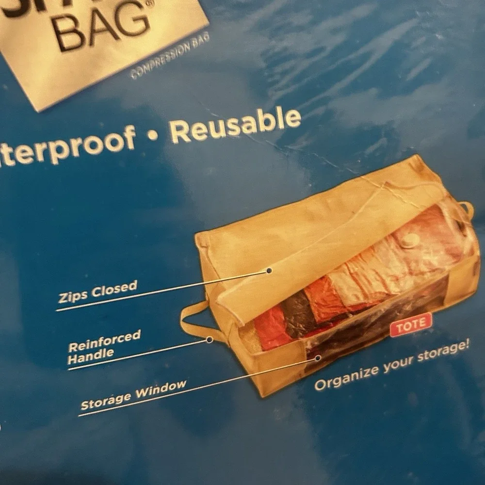 Ziploc Space Bag 2 X-Large Flats Bed & Linen & 1x-large Waterproof Reusable New